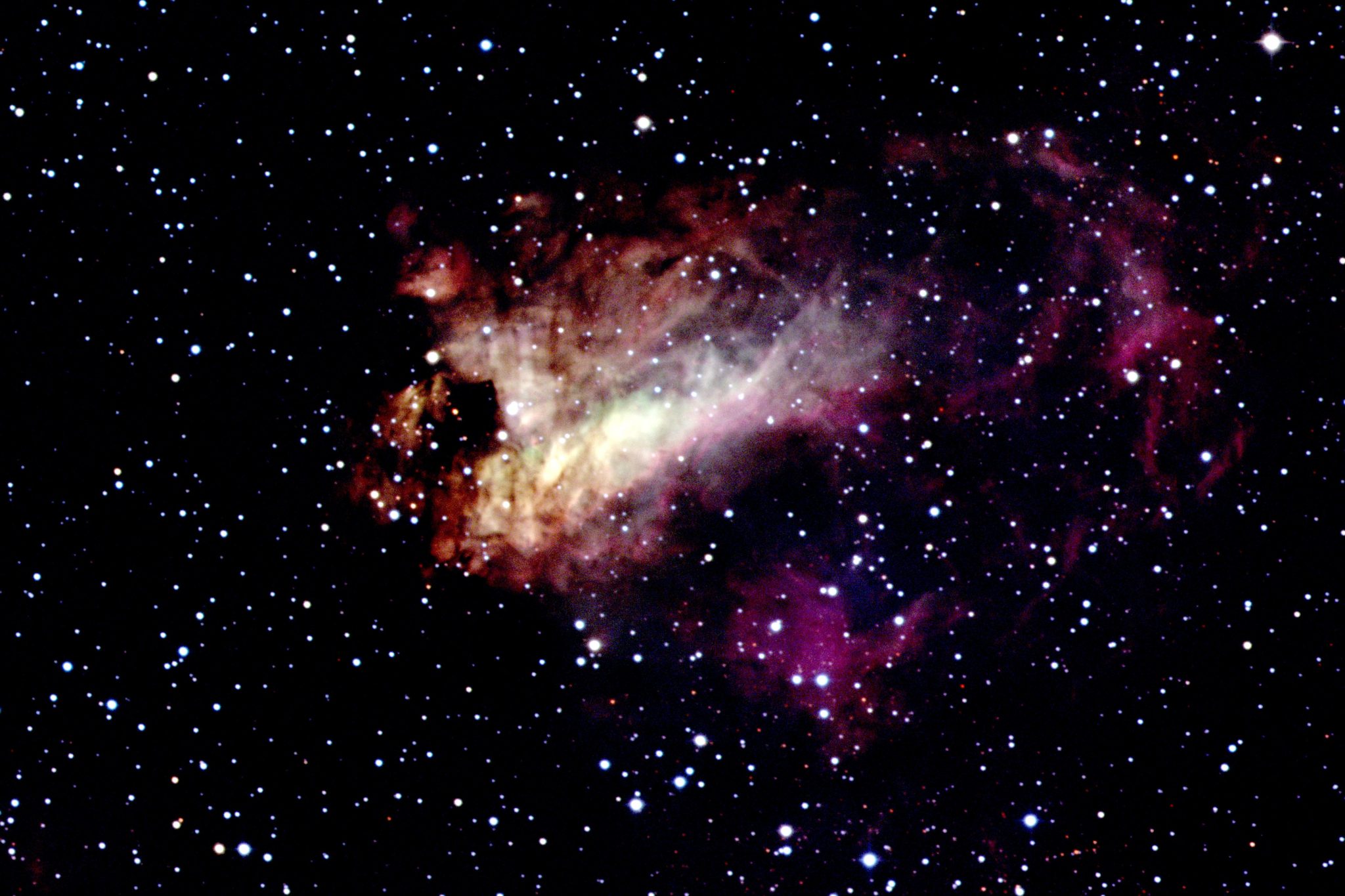 An image of the Omega nebula.