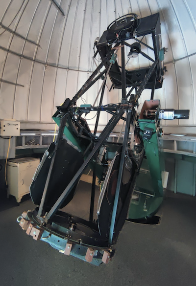 A photo of the Austin-Fellows telescope.